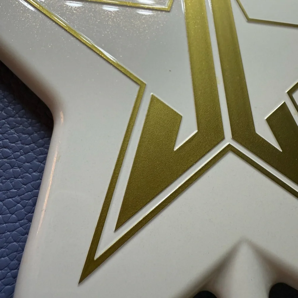 Jeffree Star Hand Mirror glitter white with Gold Logo